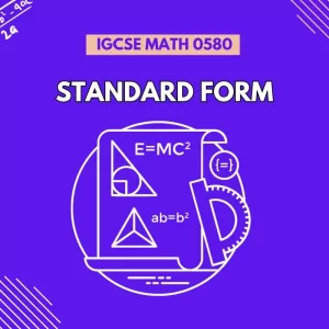 IGCSE Math 0580 Standard Form Worksheets