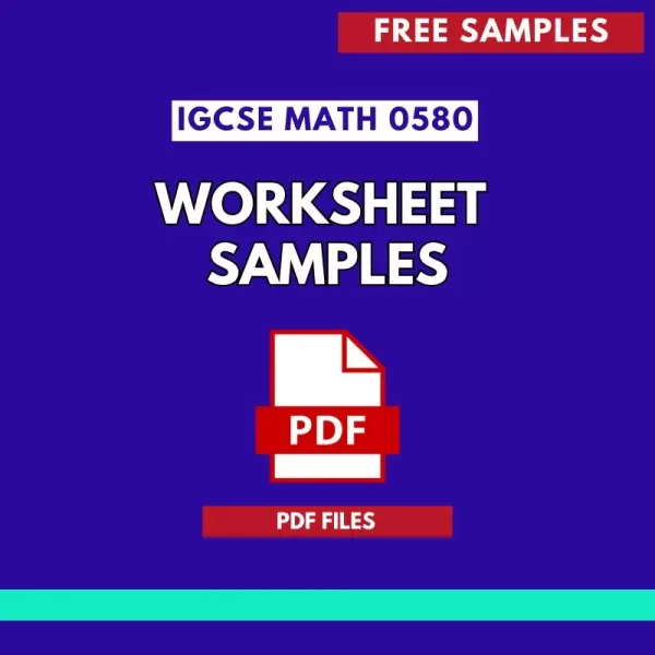 IGCSE Math 0580 free Worksheets